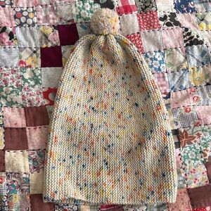 Misha and Puff garter hat wool confetti beanie